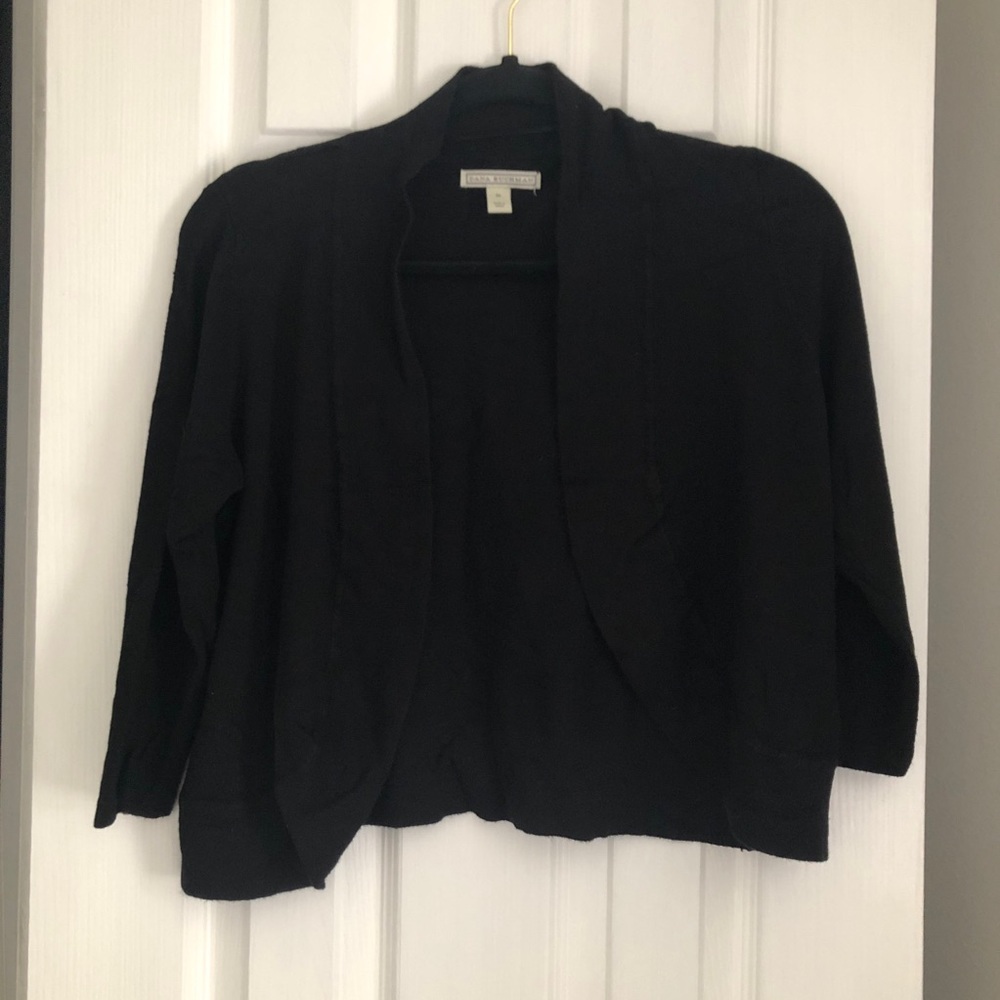 Short cardigan by Dana Buchman